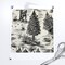 Sasquatch Black Bigfoot Yeti Camping Toile Custom Printed Fabric by Spoonflower Various Fabrics by the Yard or Fat Quarter 11775690